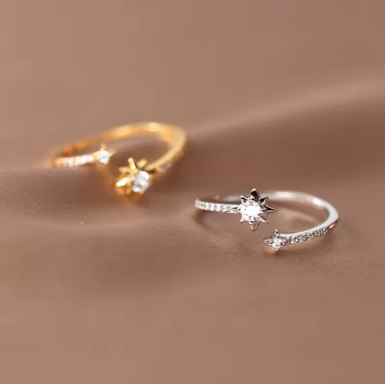 Celestial star ring