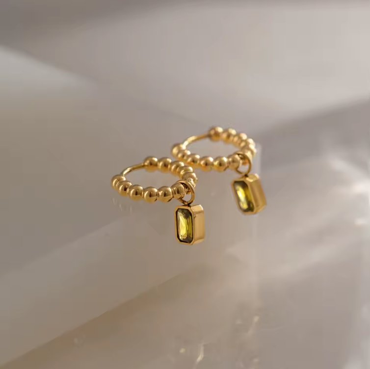 Green square drop ball hoops