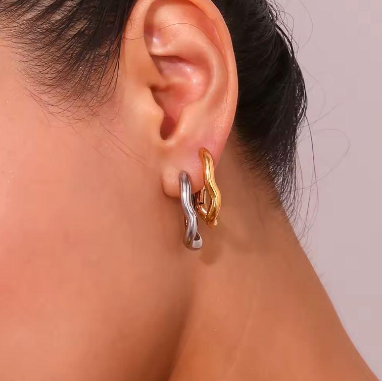 Irregular Square Drop Earrings