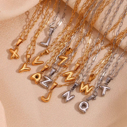 mini bubble initial necklace 2