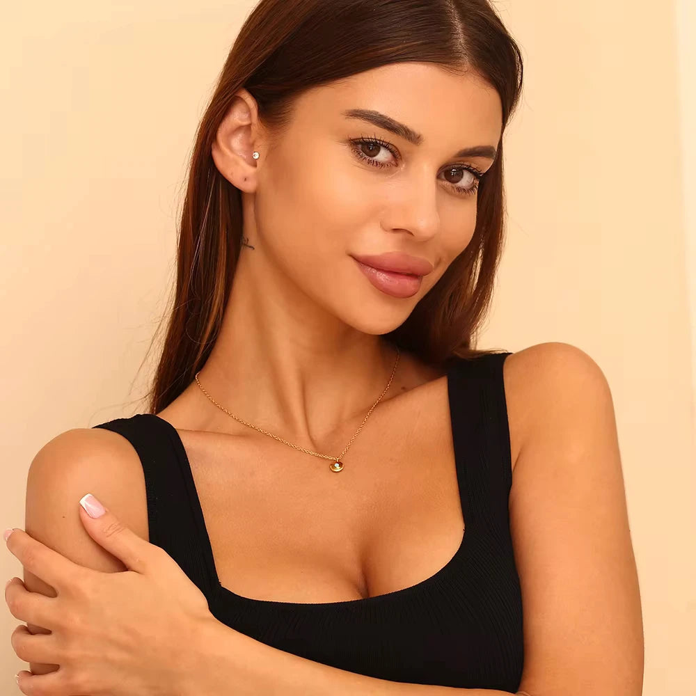 birthstone pendant model shot