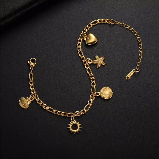 charm bracelet gold