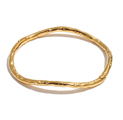 Hammered Wavy Full Bangle