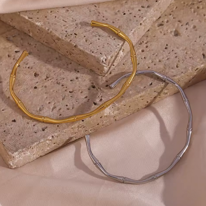 bamboo bangles flat lay