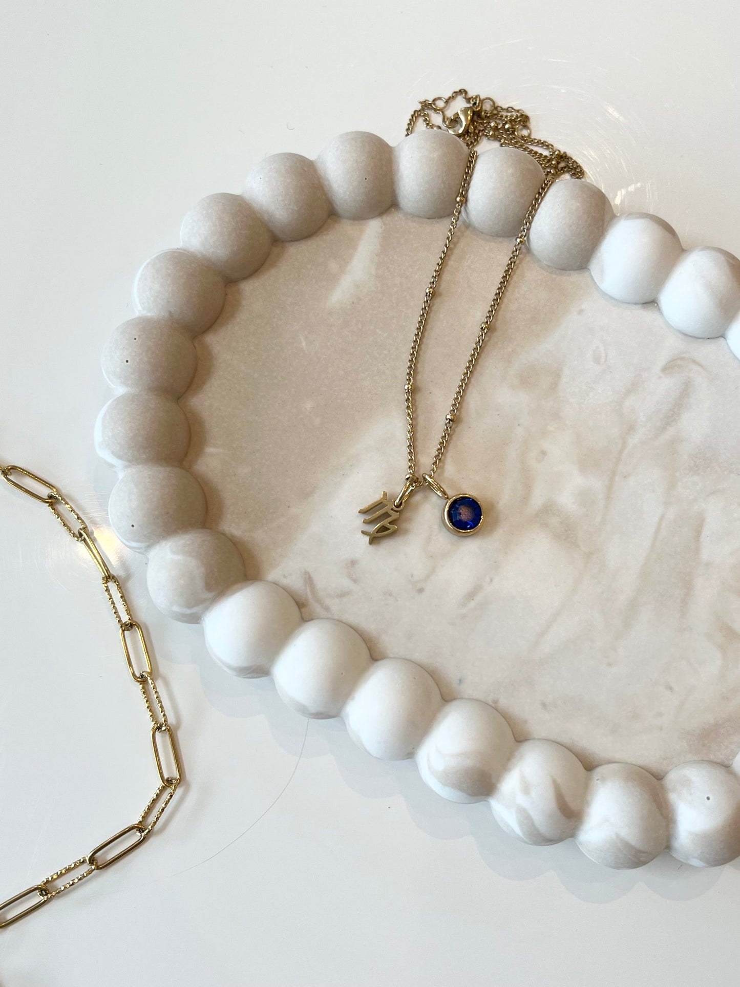 birthstone starsign flat lay image