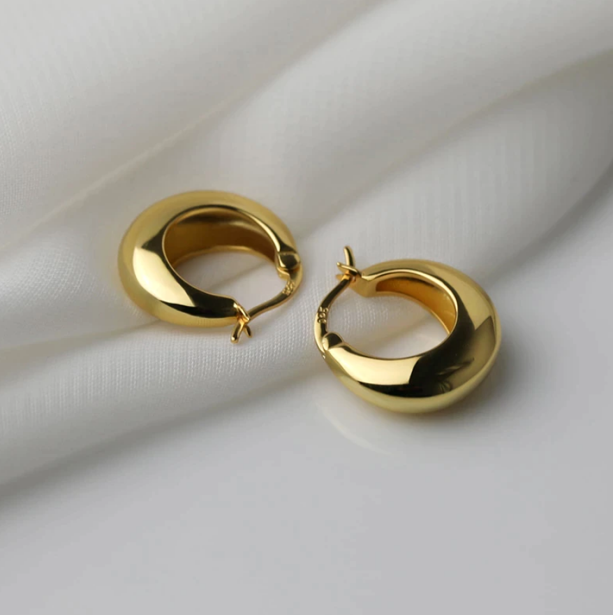 chunky hoops gold
