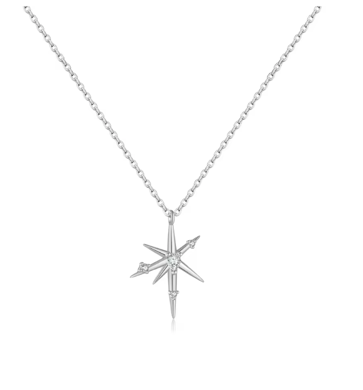 irregular star pendant silver 2