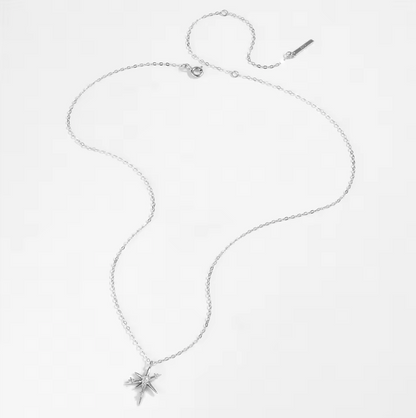 irregular star pendant silver