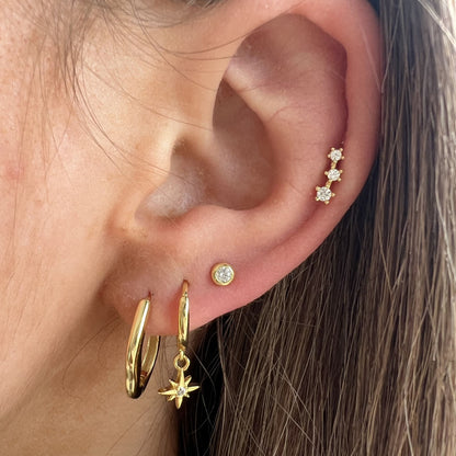 Irregular hoop earrings