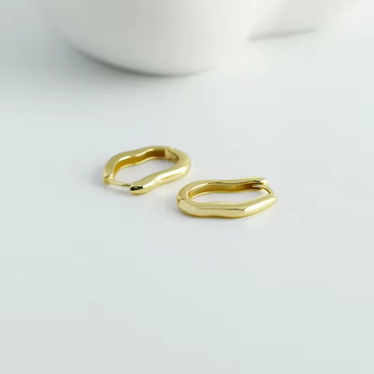 Irregular hoop earrings