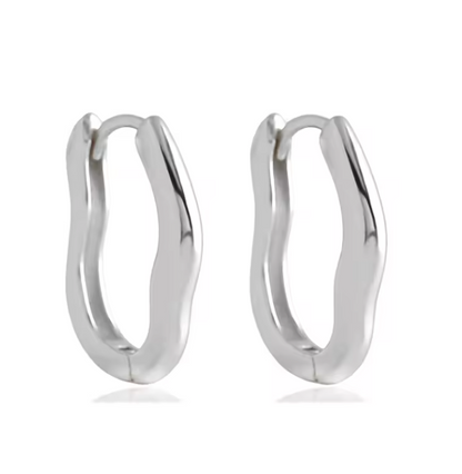 Irregular hoop earrings