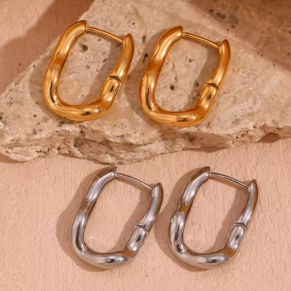 Irregular Square Drop Earrings