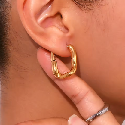 Irregular Square Drop Earrings