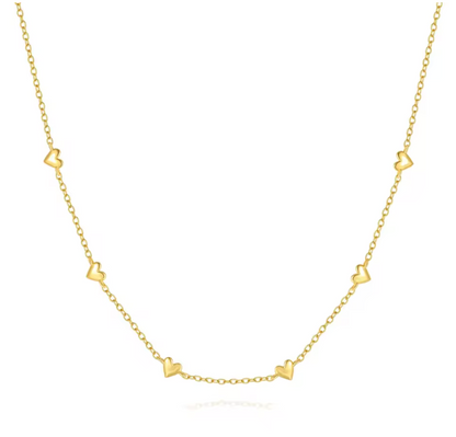 Mini heart charm necklace
