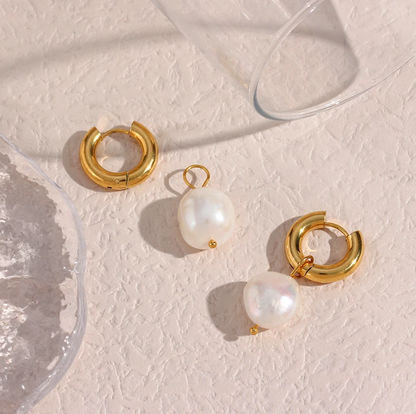 pearl detail hoops 3