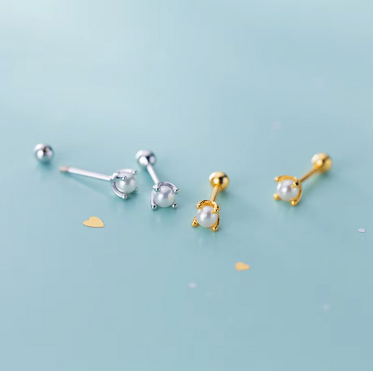 pearl studs both colours