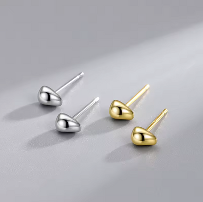 Pebble stud earrings