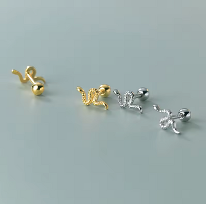 snake barbell studs both colours