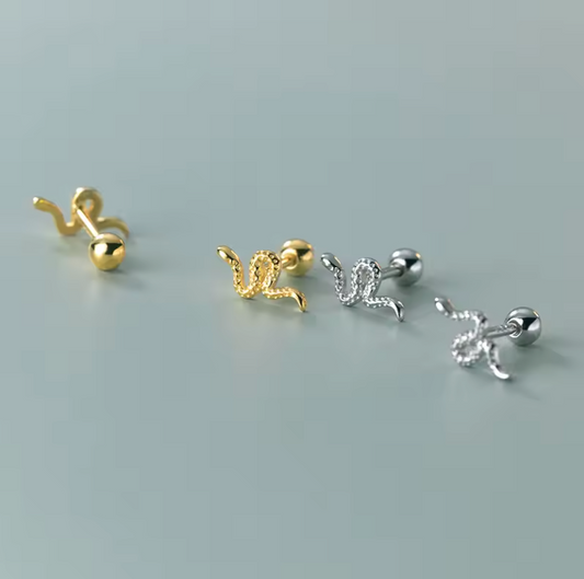 snake barbell studs both colours