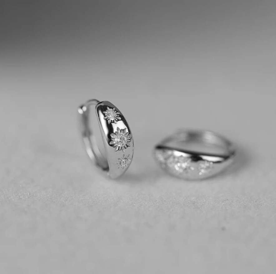 sunbeam hoop huggies silver