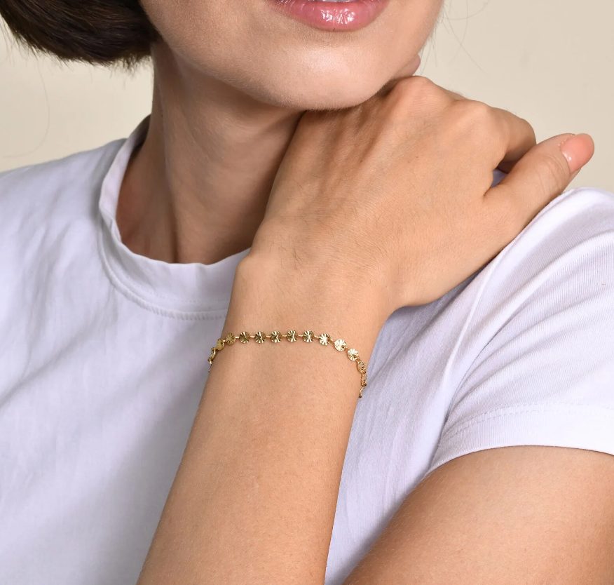 sunray disc bracelet