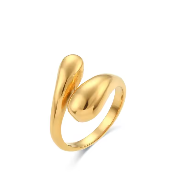 teardrop ring white background