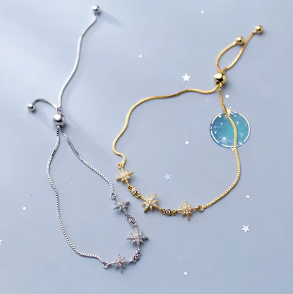 triple star bracelet both colours