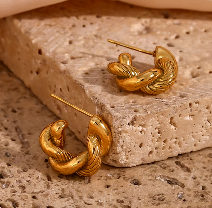 twist hoop earrings 2